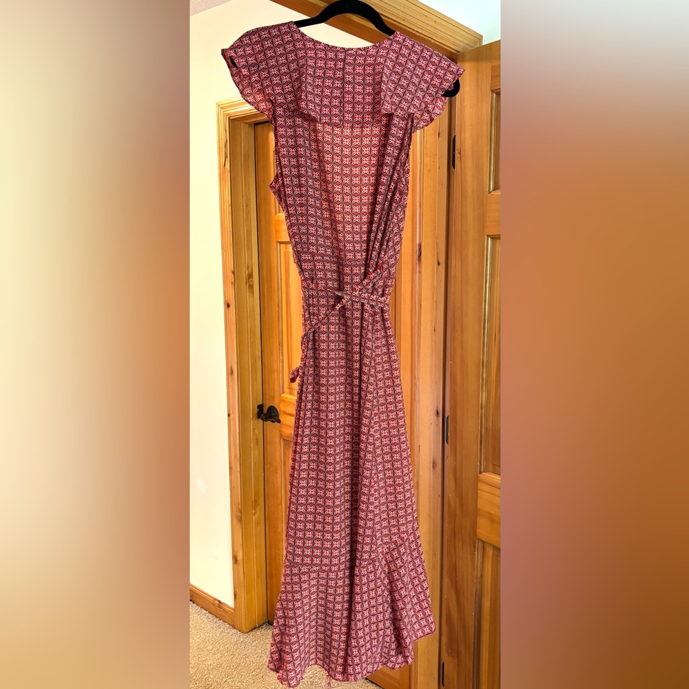 Max Studio Geometric Red Dress - Picture 3 of 3